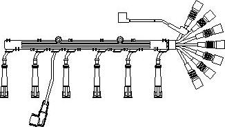 Bremi 537/100 - Ignition Cable Kit autospares.lv