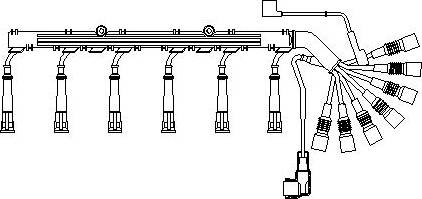 Bremi 525/100 - Ignition Cable Kit autospares.lv