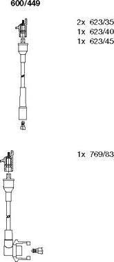 Bremi 600/449 - Ignition Cable Kit autospares.lv