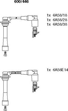 Bremi 600/446 - Ignition Cable Kit autospares.lv