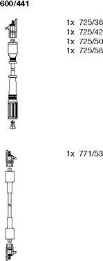 Bremi 600/441 - Ignition Cable Kit autospares.lv