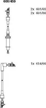 Bremi 600/459 - Ignition Cable Kit autospares.lv