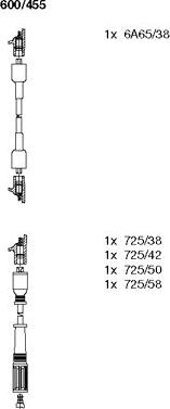 Bremi 600/455 - Ignition Cable Kit autospares.lv