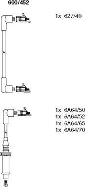 Bremi 600/452 - Ignition Cable Kit autospares.lv