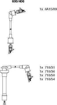 Bremi 600/406 - Ignition Cable Kit autospares.lv