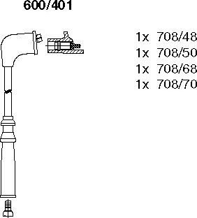 Bremi 600/401 - Ignition Cable Kit autospares.lv