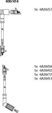 Bremi 600/414 - Ignition Cable Kit autospares.lv