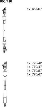 Bremi 600/410 - Ignition Cable Kit autospares.lv