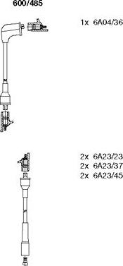 Bremi 600/485 - Ignition Cable Kit autospares.lv