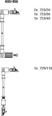 Bremi 600/438 - Ignition Cable Kit autospares.lv