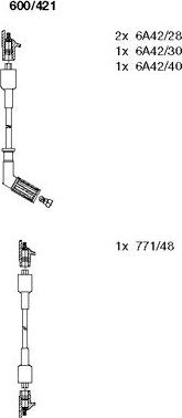 Bremi 600/421 - Ignition Cable Kit autospares.lv