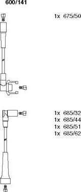 Bremi 600/141 - Ignition Cable Kit autospares.lv