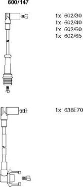 Bremi 600/147 - Ignition Cable Kit autospares.lv