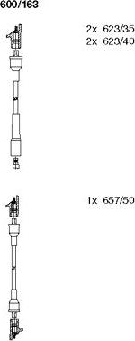 Bremi 600/163 - Ignition Cable Kit autospares.lv