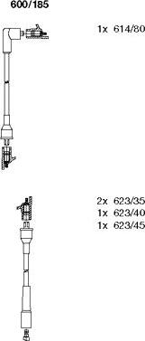 Bremi 600/185 - Ignition Cable Kit autospares.lv