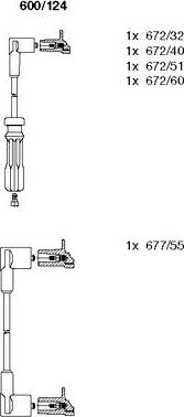 Bremi 600/124 - Ignition Cable Kit autospares.lv