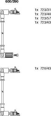 Bremi 600/390 - Ignition Cable Kit autospares.lv