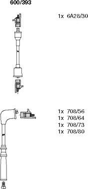 Bremi 600/393 - Ignition Cable Kit autospares.lv