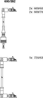 Bremi 600/392 - Ignition Cable Kit autospares.lv