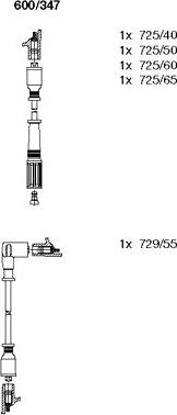 Bremi 600/347 - Ignition Cable Kit autospares.lv