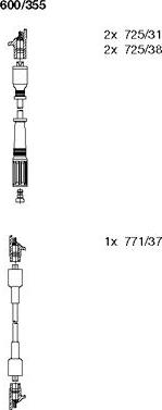 Bremi 600/355 - Ignition Cable Kit autospares.lv