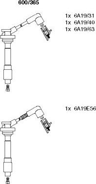 Bremi 600/365 - Ignition Cable Kit autospares.lv