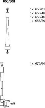 Bremi 600/308 - Ignition Cable Kit autospares.lv