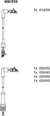 Bremi 600/318 - Ignition Cable Kit autospares.lv