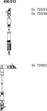 Bremi 600/312 - Ignition Cable Kit autospares.lv