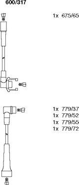 Bremi 600/317 - Ignition Cable Kit autospares.lv