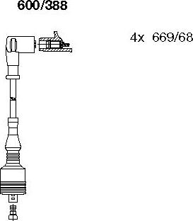 Bremi 600/388 - Ignition Cable Kit autospares.lv