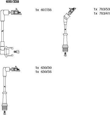 Bremi 600/338 - Ignition Cable Kit autospares.lv