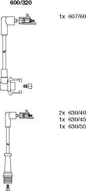 Bremi 600/320 - Ignition Cable Kit autospares.lv
