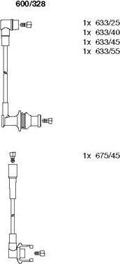 Bremi 600/328 - Ignition Cable Kit autospares.lv