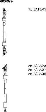 Bremi 600/379 - Ignition Cable Kit autospares.lv