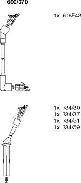 Bremi 600/370 - Ignition Cable Kit autospares.lv