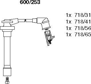 Bremi 600/253 - Ignition Cable Kit autospares.lv