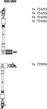 Bremi 600/269 - Ignition Cable Kit autospares.lv