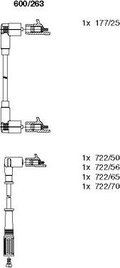 Bremi 600/263 - Ignition Cable Kit autospares.lv