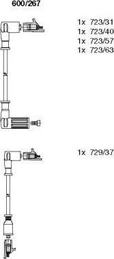 Bremi 600/267 - Ignition Cable Kit autospares.lv