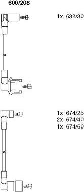 Bremi 600/208 - Ignition Cable Kit autospares.lv