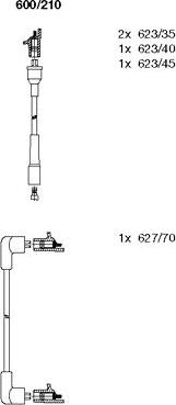 Bremi 600/210 - Ignition Cable Kit autospares.lv