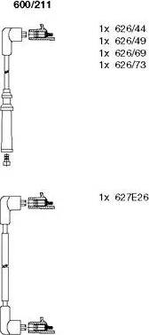 Bremi 600/211 - Ignition Cable Kit autospares.lv