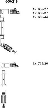 Bremi 600/218 - Ignition Cable Kit autospares.lv