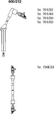 Bremi 600/212 - Ignition Cable Kit autospares.lv