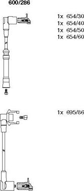 Bremi 600/286 - Ignition Cable Kit autospares.lv