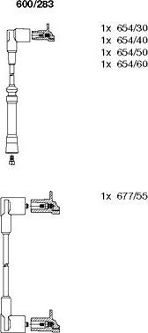 Bremi 600/283 - Ignition Cable Kit autospares.lv