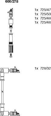 Bremi 600/278 - Ignition Cable Kit autospares.lv