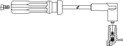Bremi 672/40 - Ignition Cable autospares.lv