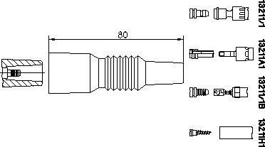 Bremi 13211/1 - Plug, distributor autospares.lv